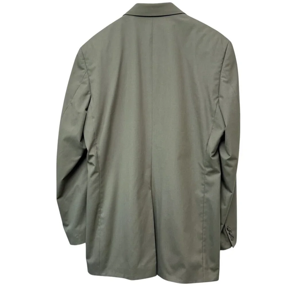 BROOKS BROTHERS  Mens Chino Blazer 41L Olive Green Classic Preppy Jacket